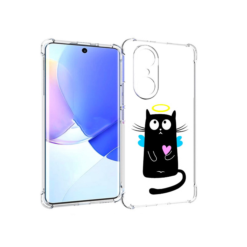 

Чехол MyPads Tocco для Honor 60 Pro Кот ангелок, Прозрачный, Tocco