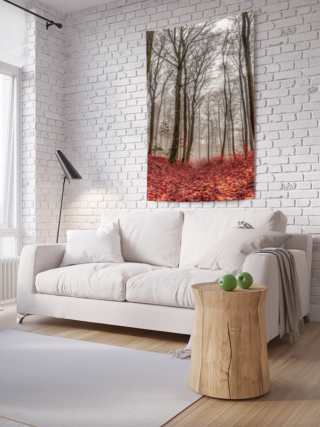 

Вертикальное фотопанно на стену JoyArty Лес меняет одежду 100x150 см, Лес меняет одежду