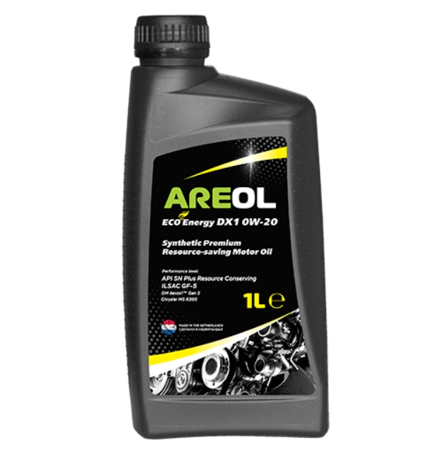 фото Areol eco energy dx1 0w20 (1l)_моторное масло! синт.\api sp rc, ilsac gf-6a, gm dexos 1 ge