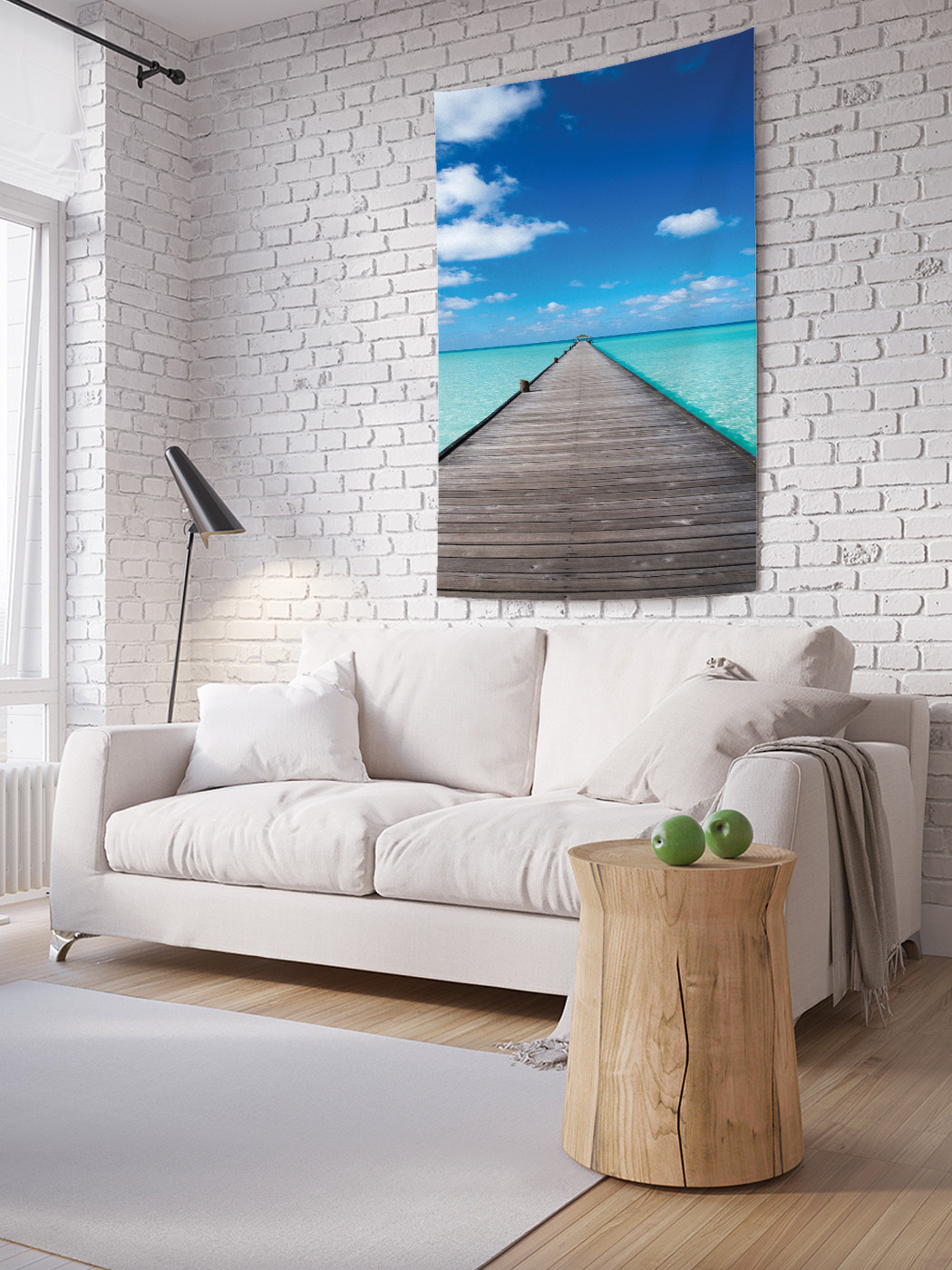 

Вертикальное фотопанно на стену JoyArty Мост к горизонту 100x150 см, Мост к горизонту