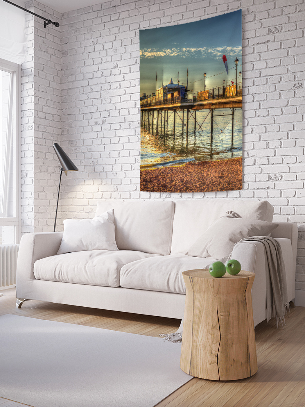 

Вертикальное фотопанно на стену JoyArty Постройки на набережной 100x150 см, Постройки на набережной