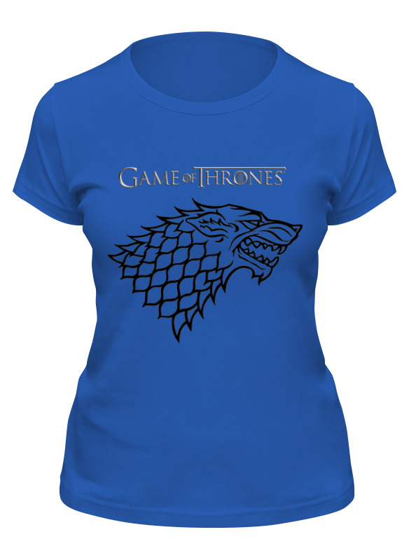 

Футболка женская Printio Game of thrones: stark синий M, Game of thrones: stark