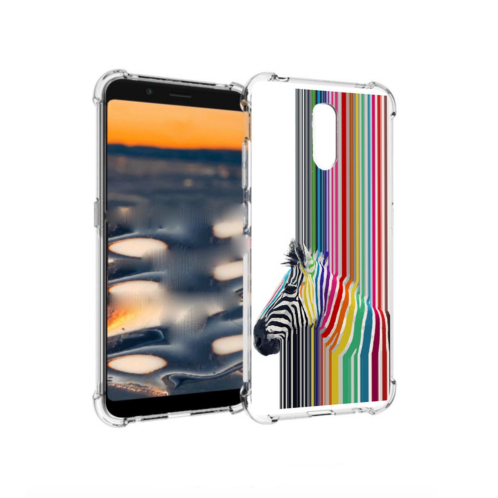

Чехол MyPads Tocco для Nokia C2 радужная зебра (PT227055.113.565), Прозрачный, Tocco