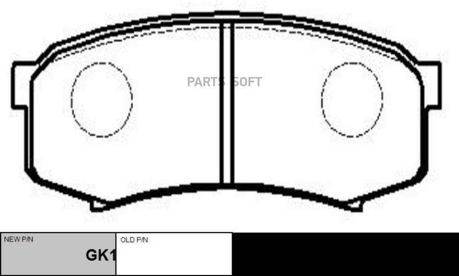 

Колодки тормозные CTR CKT14 GK1028 1шт CTR