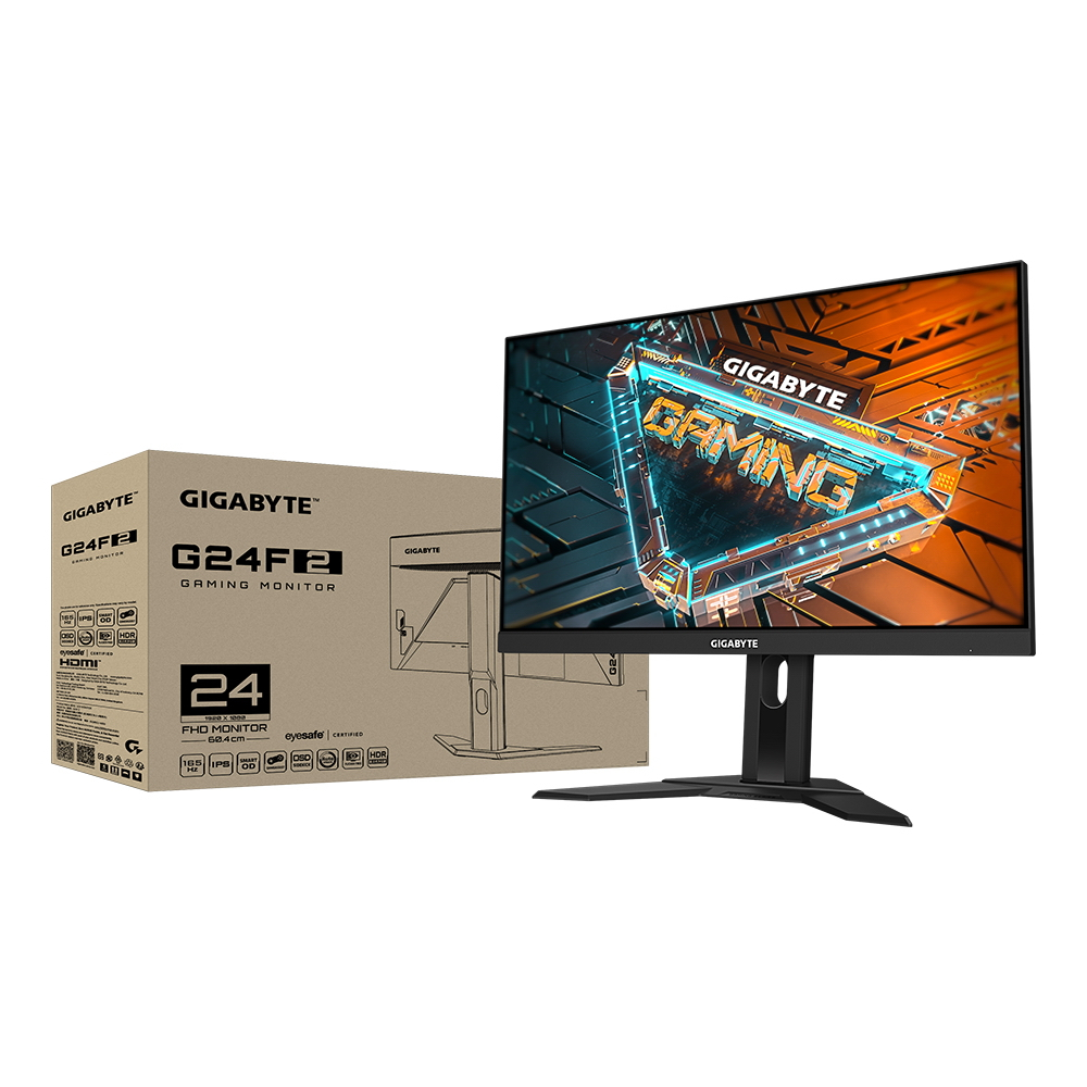 фото Монитор gigabyte g24f 2-eu gaming monitor 23.8" черный (g24f 2-eu)