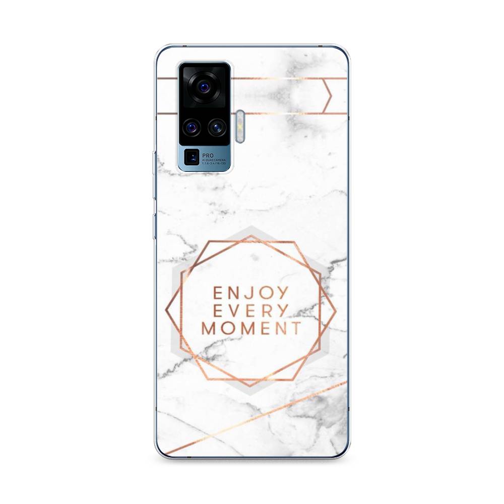 

Чехол Awog на Vivo X50 Pro "Enjoy every moment мрамор", Разноцветный, 262350-7