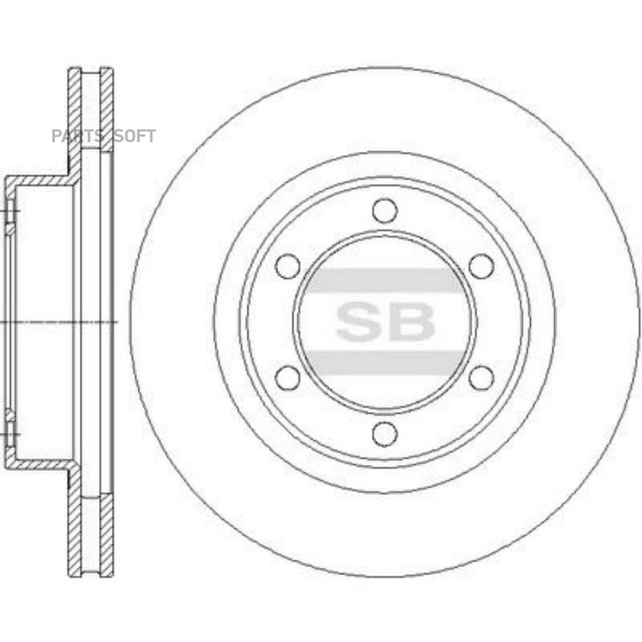 

SANGSIN BRAKE Диск тормозной, передний 1шт
