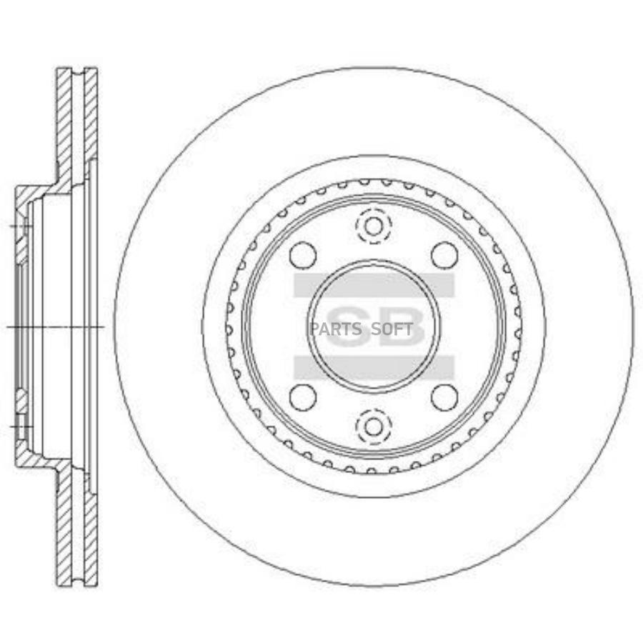 

SANGSIN BRAKE Диск тормозной, передний 1шт