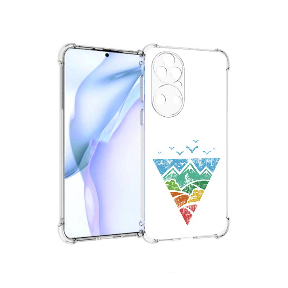 

Чехол MyPads Tocco для Huawei P50 Лес земля море чайки, Прозрачный, Tocco