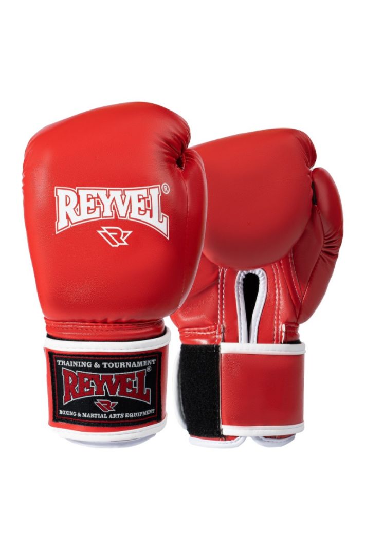 Перчатки боксёрские Reyvel Винил 80,Красные,10 oz