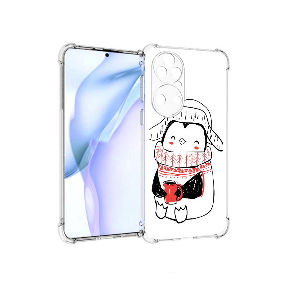 

Чехол MyPads Tocco для Huawei P50 Милый пингвин, Прозрачный, Tocco