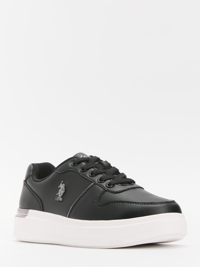 

Кеды женские U.S. POLO Assn. 101742570 черные 38 EU, Черный, 101742570