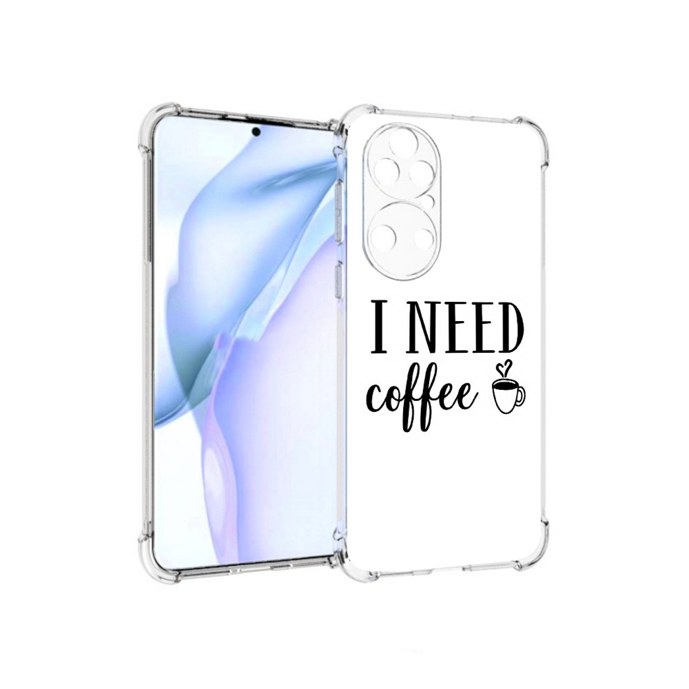 

Чехол MyPads Tocco для Huawei P50 Мне нужен кофе, Прозрачный, Tocco
