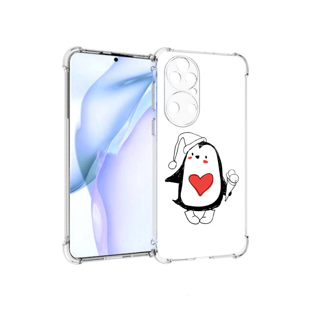 

Чехол MyPads Tocco для Huawei P50 Пингвин с мороженым, Прозрачный, Tocco