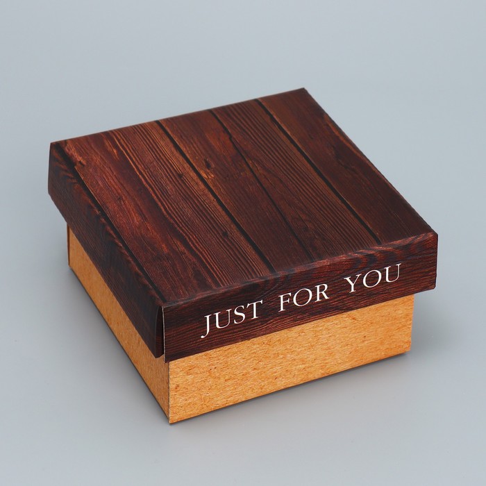 

Коробка складная Дарите Счастье Just for you 12 x 12 x 6.5 см, Коричневый
