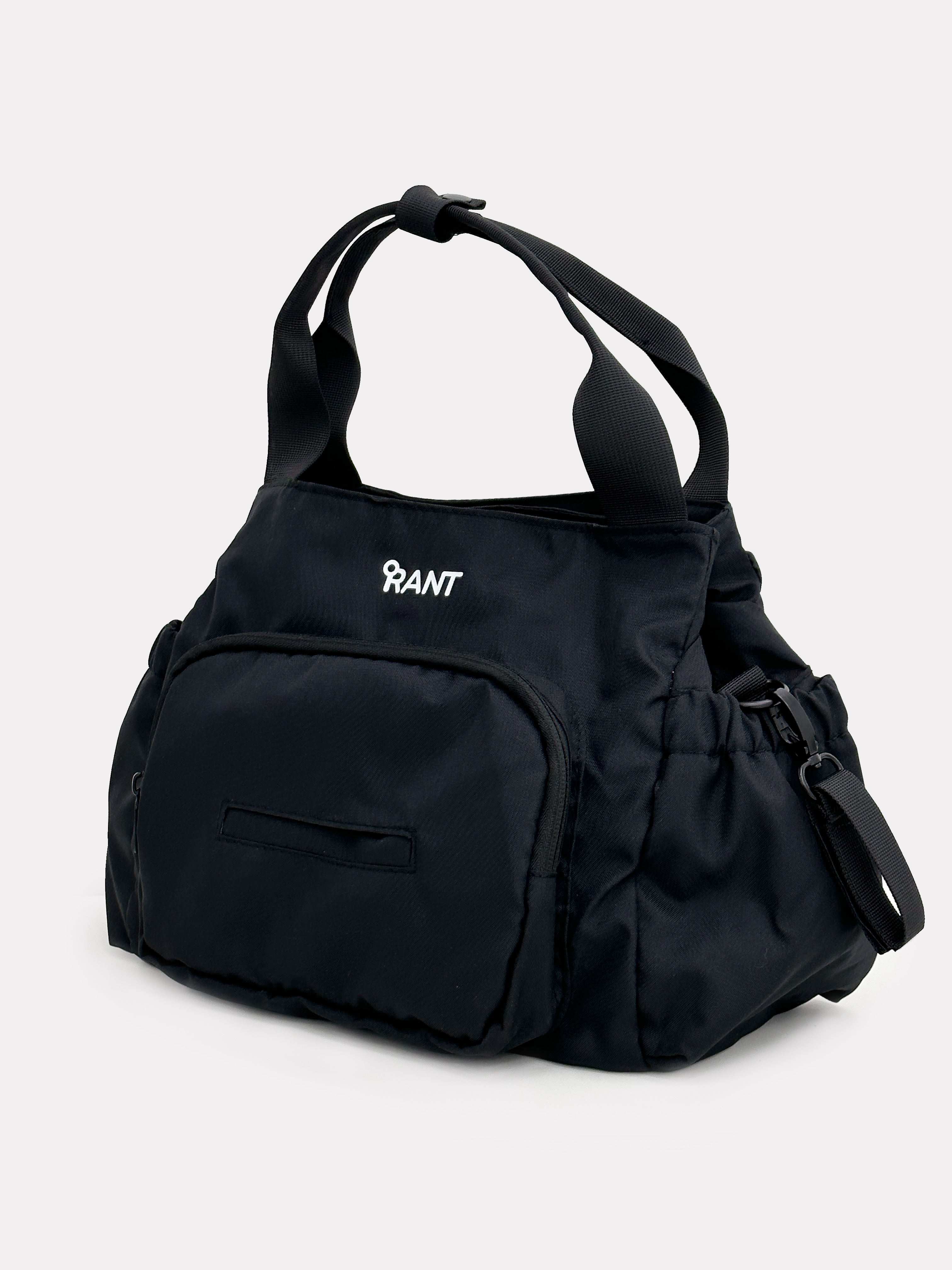 Сумка для мамы RANT Flocky Oxford Black rant сумка для мамы шоппер shopping set rb006