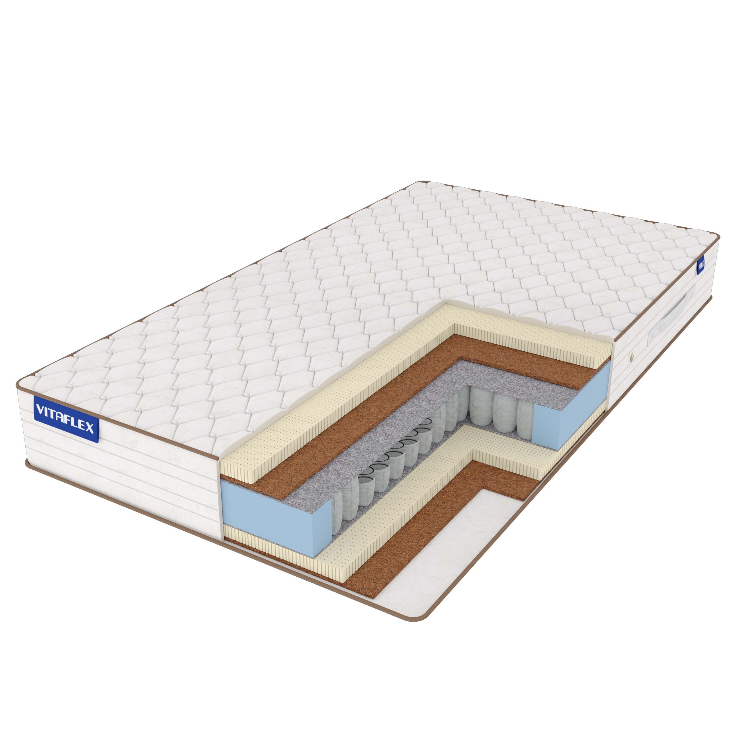 

Матрас Vitaflex Nature Soft S500 200х195, Белый, Soft S500