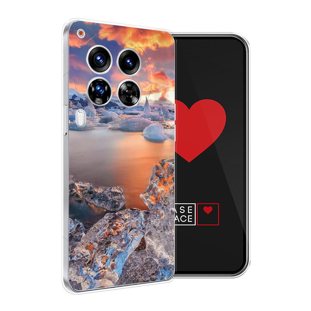 

Силиконовый чехол "Ледники" на Tecno Camon 30 Premier, Разноцветный, 305450-1