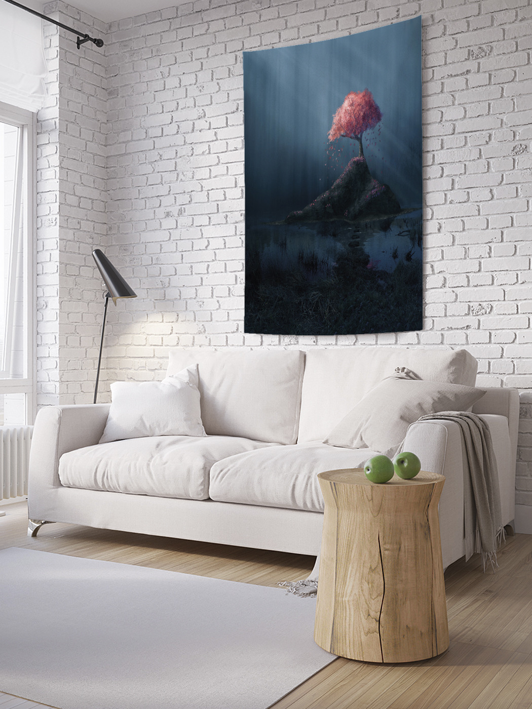 

Вертикальное фотопанно на стену JoyArty Одинокое дерево на острове 150x200 см, Одинокое дерево на острове