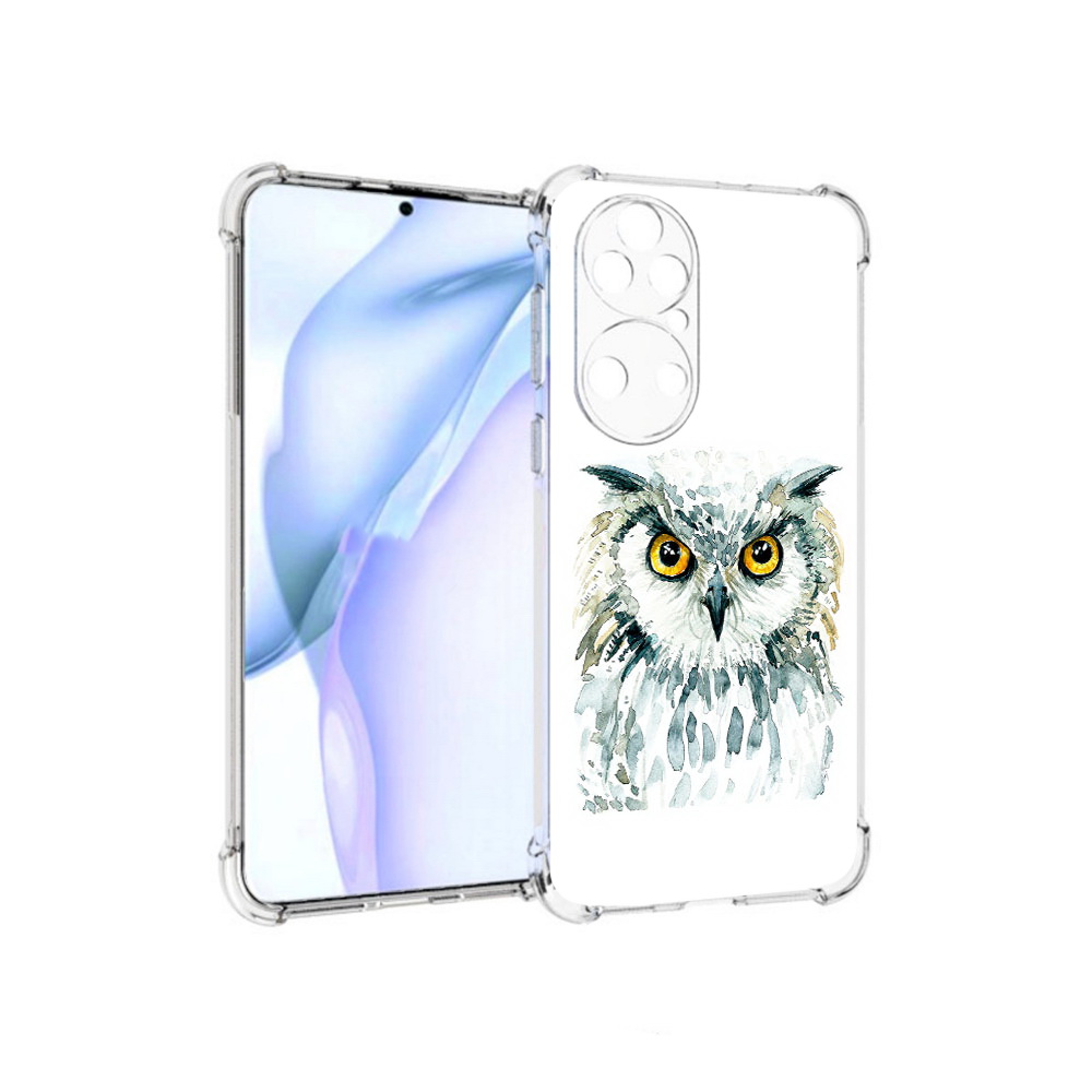 

Чехол MyPads Tocco для Huawei P50 Серьезная сова, Прозрачный, Tocco