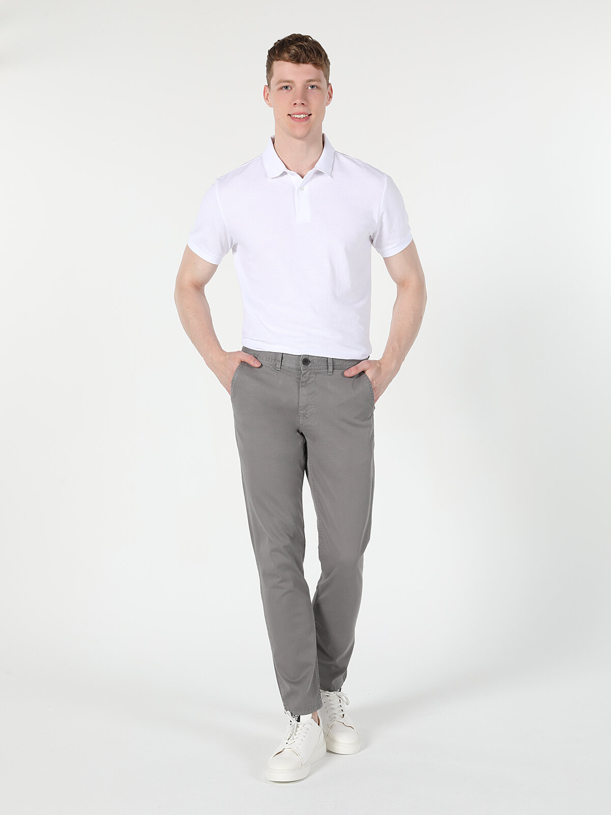 

Брюки мужские Colin's Regular Fit серые 32/32, Серый, Regular Fit