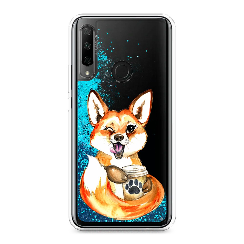 

Чехол Awog на Huawei P Smart Z/Y9 Prime 2019/Honor 9X "Подмигивающая лиса с кофе", Разноцветный, 610693-1