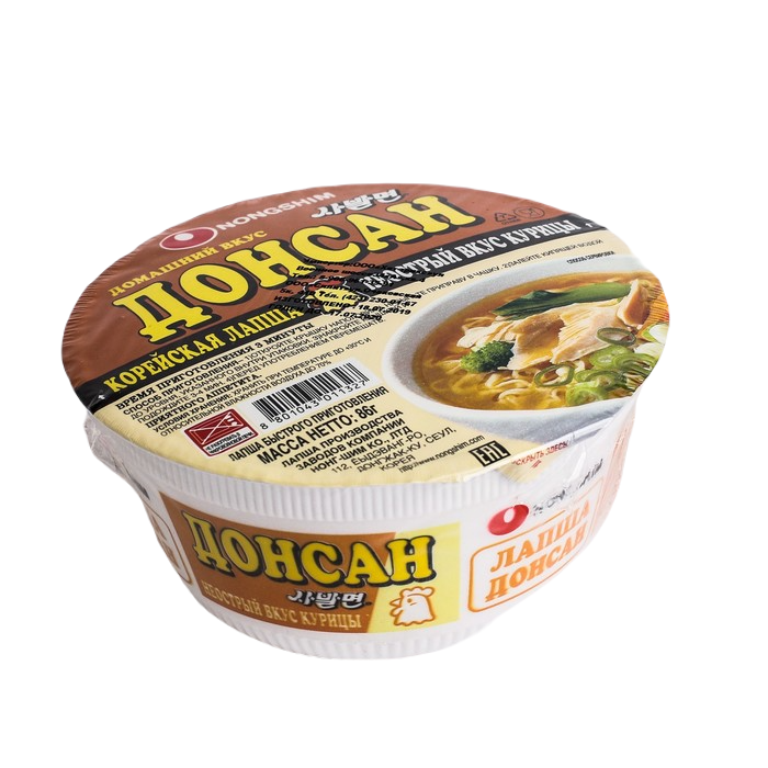 

Лапша быстрого приготовления Nongshim Донсан куриная не острая 86г