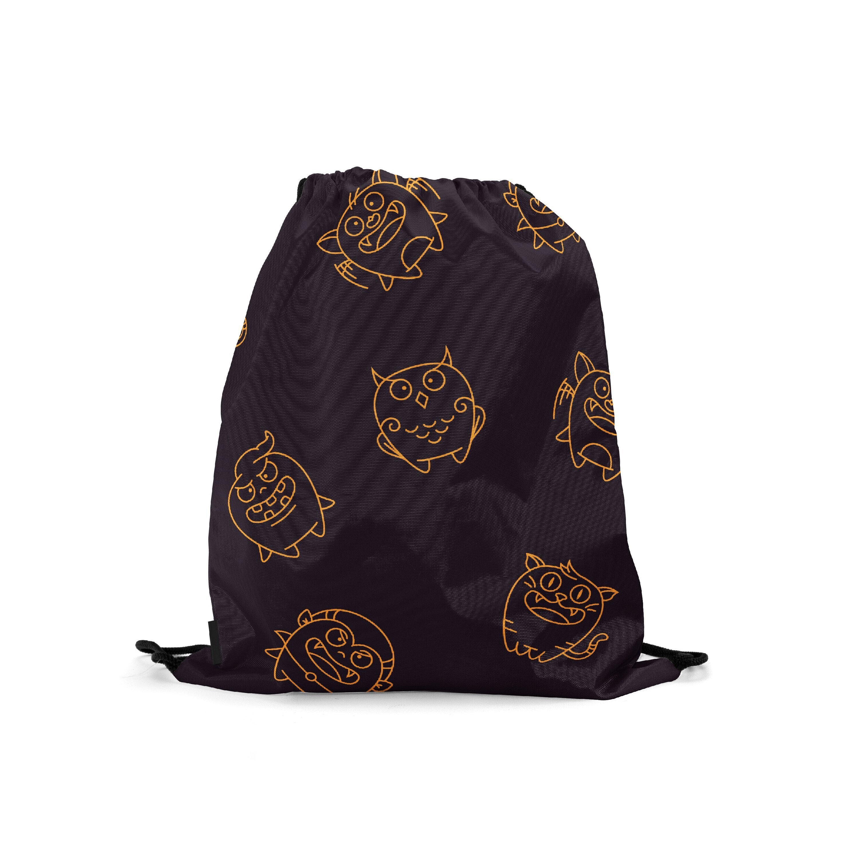 

Мешок-рюкзак для сменной обуви Burnettie HalloweenPattern06, Черный