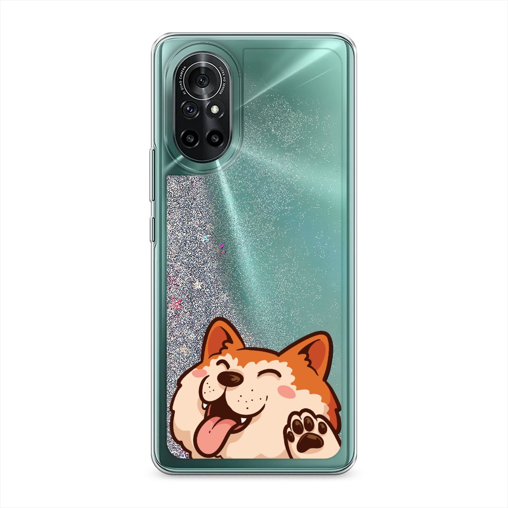 

Чехол Awog на Honor V40 Lite/Huawei Nova 8 "Акита-ину машет", Разноцветный, 6105191-1