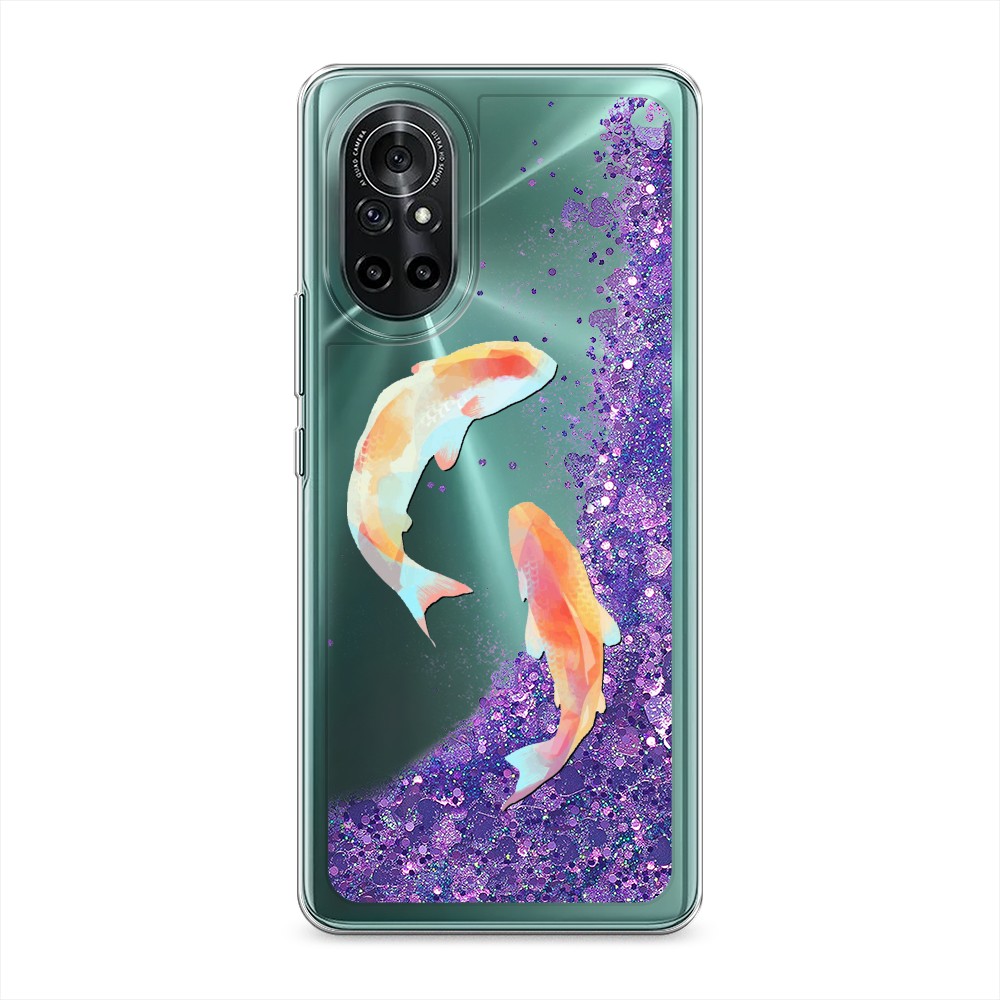 

Чехол Awog на Honor V40 Lite/Huawei Nova 8 "Акварельные карпы", Разноцветный, 6105192-1
