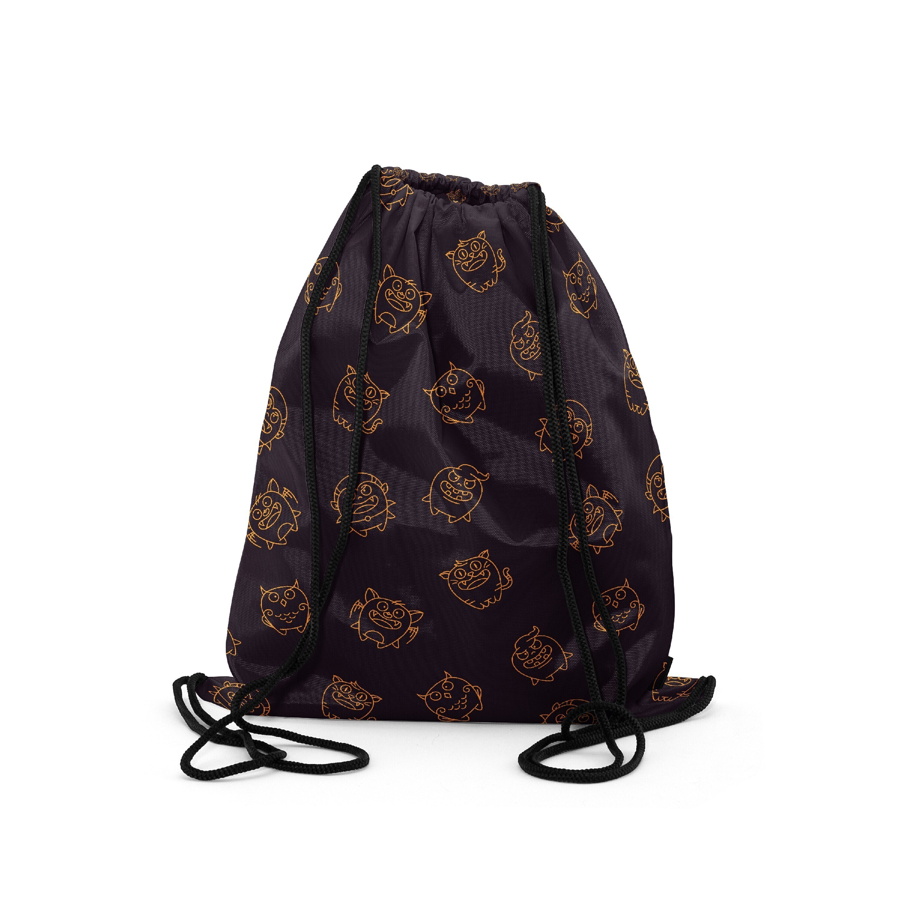 

Мешок-рюкзак для сменной обуви Burnettie HalloweenPattern06Big, Черный