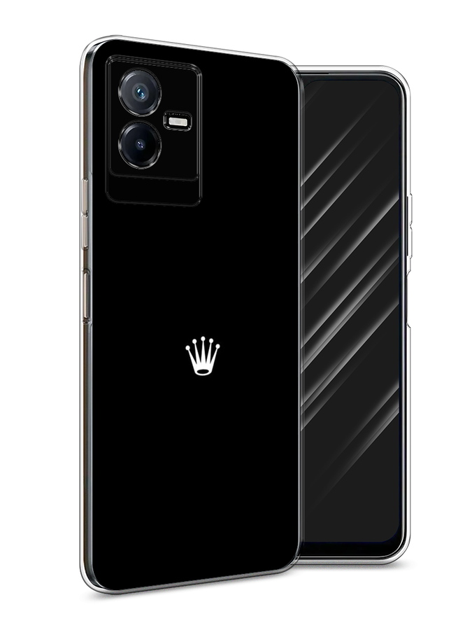 

Чехол Awog на Vivo Y73t "Белая корона на черном фоне", Черный, 268050-7