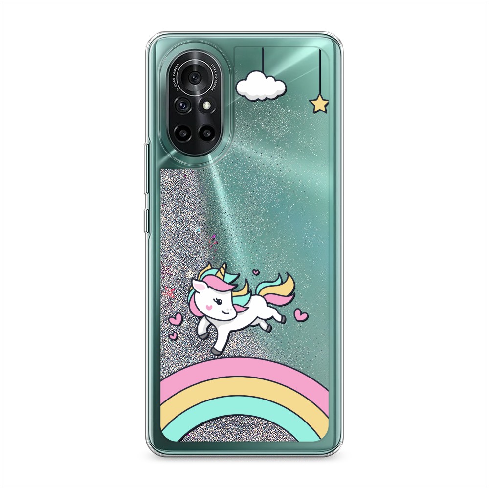 

Чехол Awog на Honor V40 Lite/Huawei Nova 8 "Единорог на радуге", Разноцветный, 6105191-1