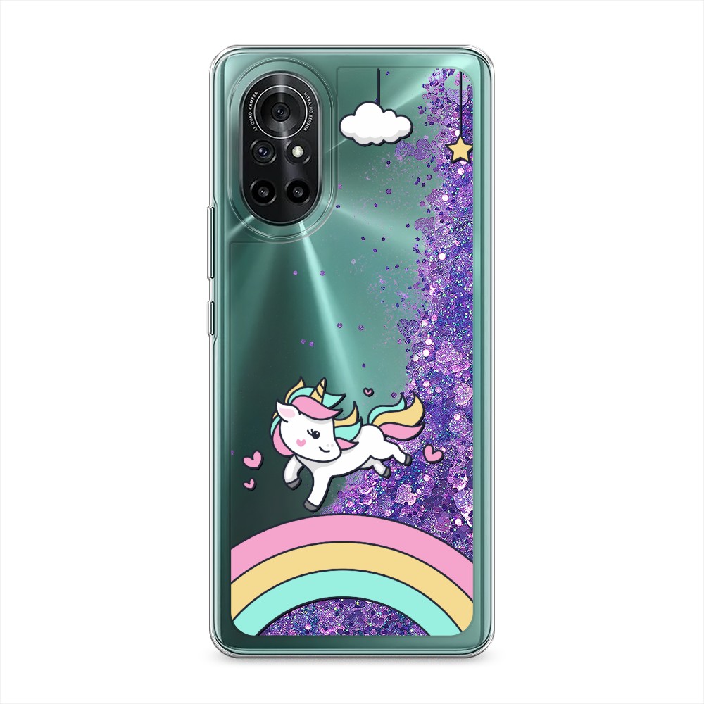 

Чехол Awog на Honor V40 Lite/Huawei Nova 8 "Единорог на радуге", Разноцветный, 6105192-1