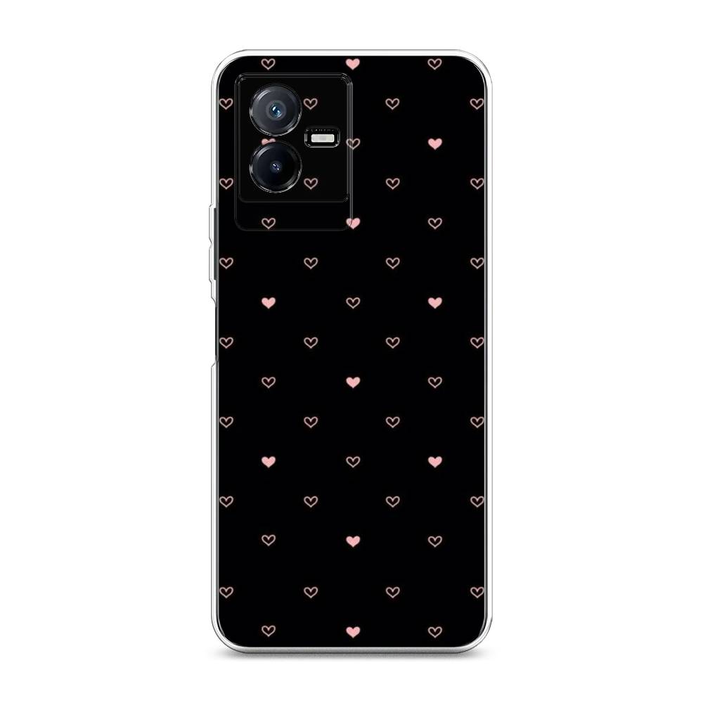 

Чехол Awog на Vivo Y73t "Черный фон и сердечки", Розовый;серый;черный, 268050-3