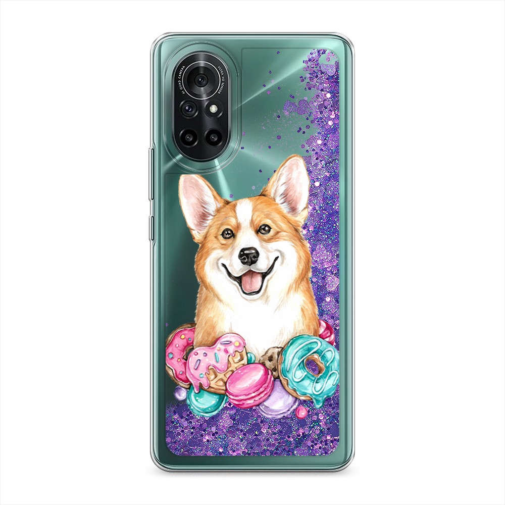 

Чехол Awog на Honor V40 Lite/Huawei Nova 8 "Корги и сладости", Разноцветный, 6105192-1
