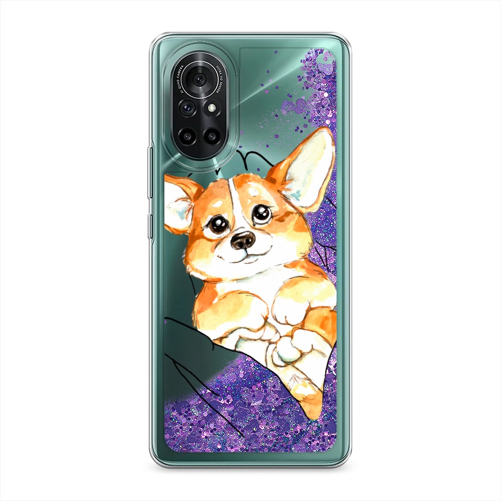 

Чехол Awog на Honor V40 Lite/Huawei Nova 8 "Корги в ладошках", Разноцветный, 6105192-1