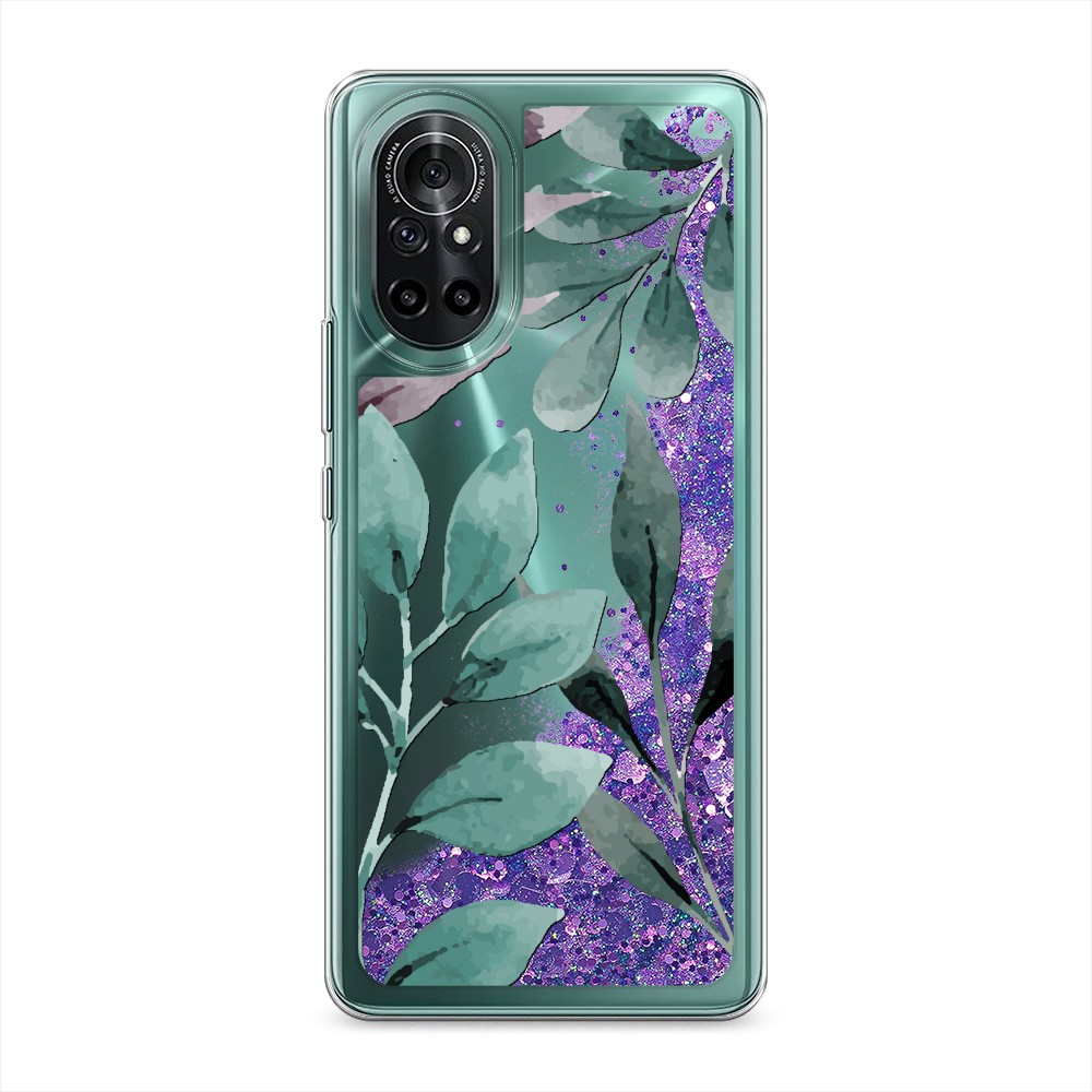

Чехол Awog на Honor V40 Lite/Huawei Nova 8 "Листы цветов", Разноцветный, 6105192-1