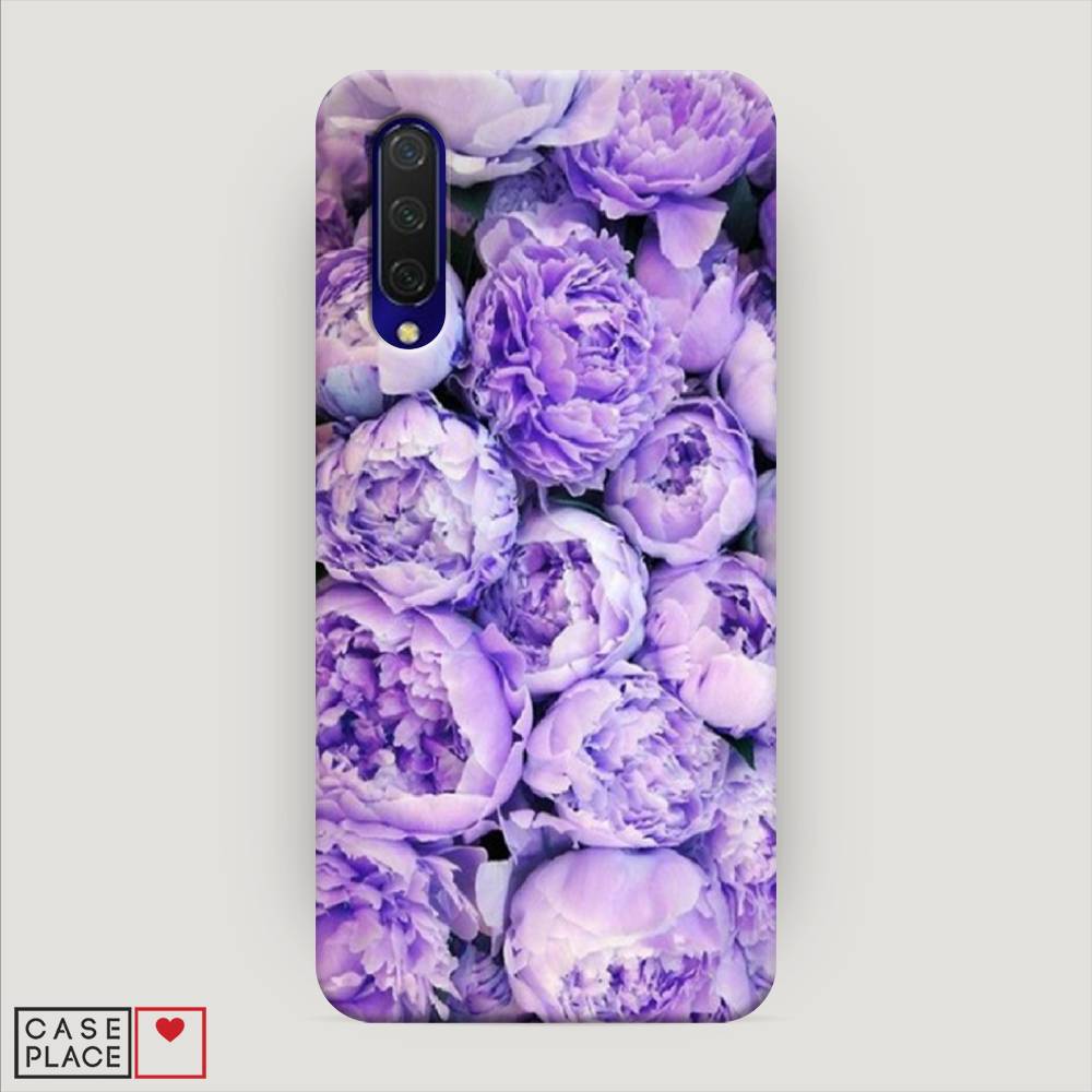 фото Пластиковый чехол "пионы сиреневые" на xiaomi mi 9 lite awog