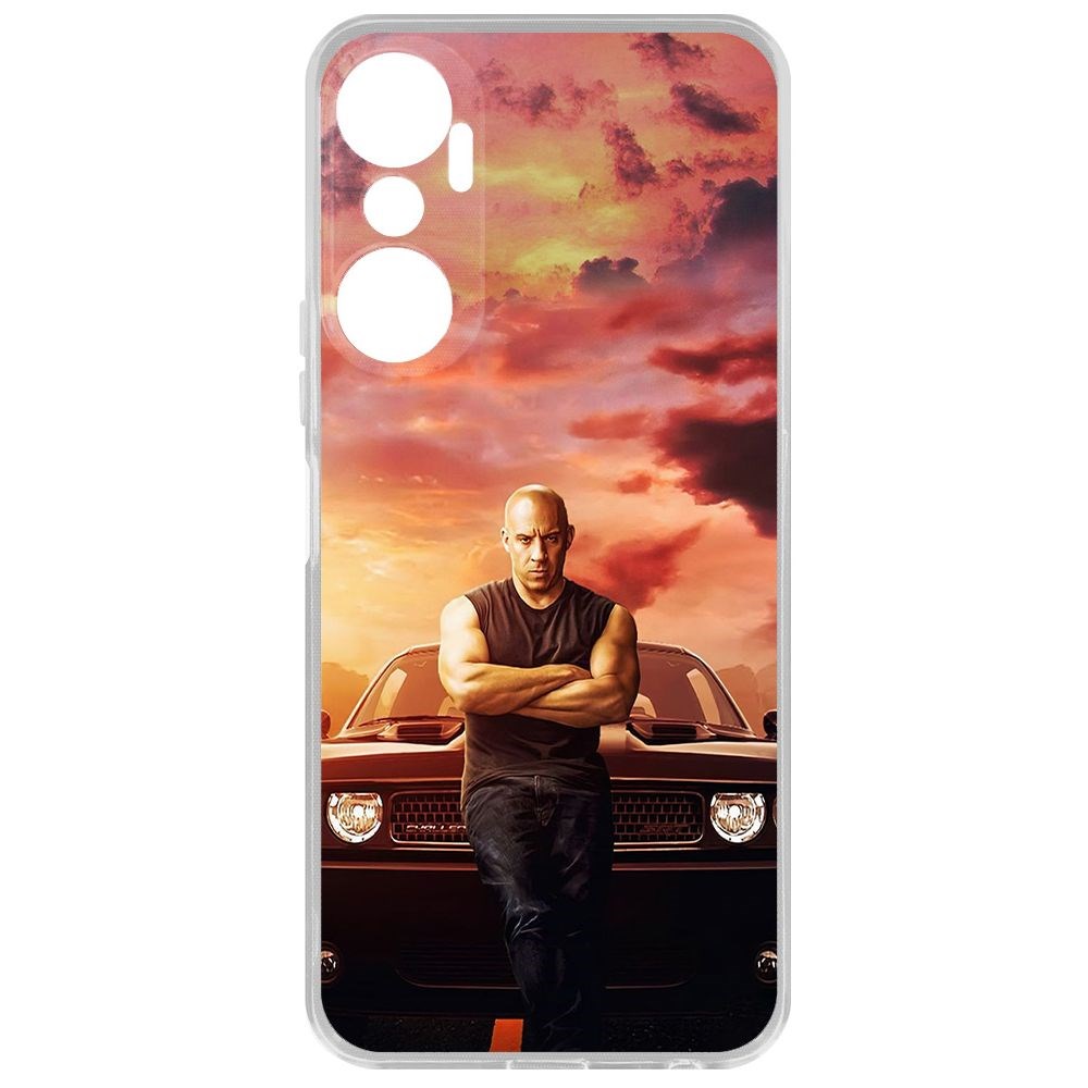 

Чехол-накладка Krutoff Clear Case Форсаж. Доминик Торетто для Infinix Hot 20, Прозрачный