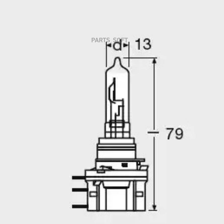 Лампа 12v h15 15/55w pgj23t-1 osram cool blue intense 1 шт. картон 64176cbi