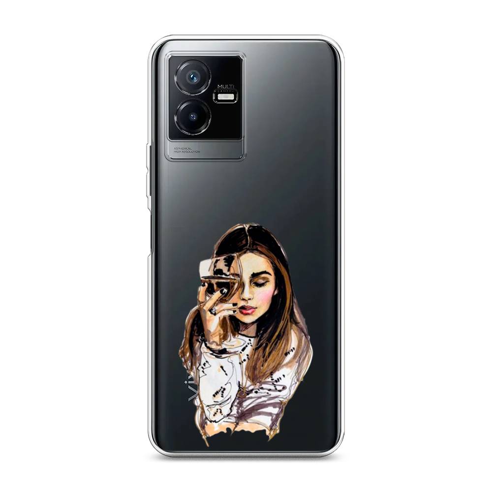 

Чехол Awog на Vivo Y73t "Девушка с бокалом", Бежевый;коричневый;белый, 268050-7