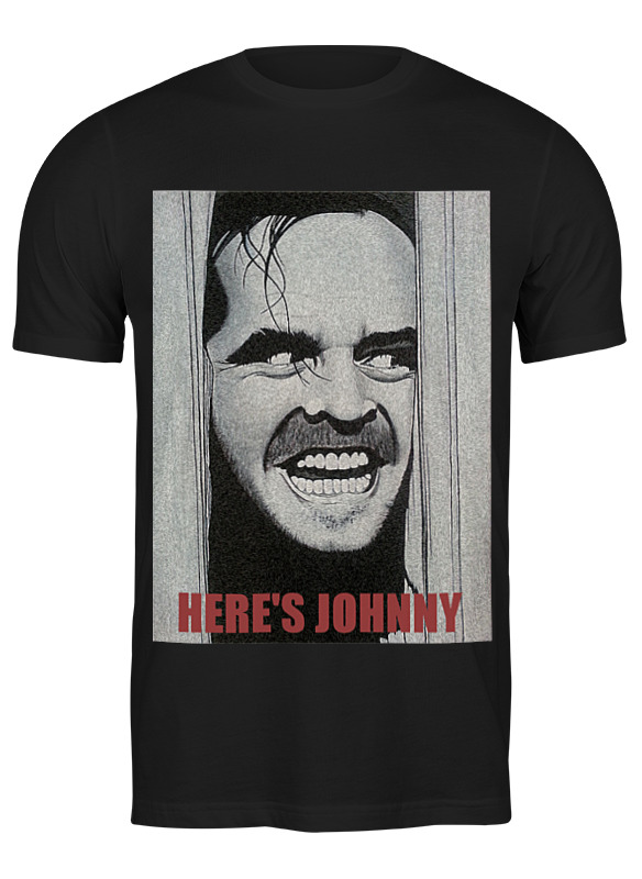 

Футболка мужская Printio Here's johnny черная 3XL, Черный, Here's johnny