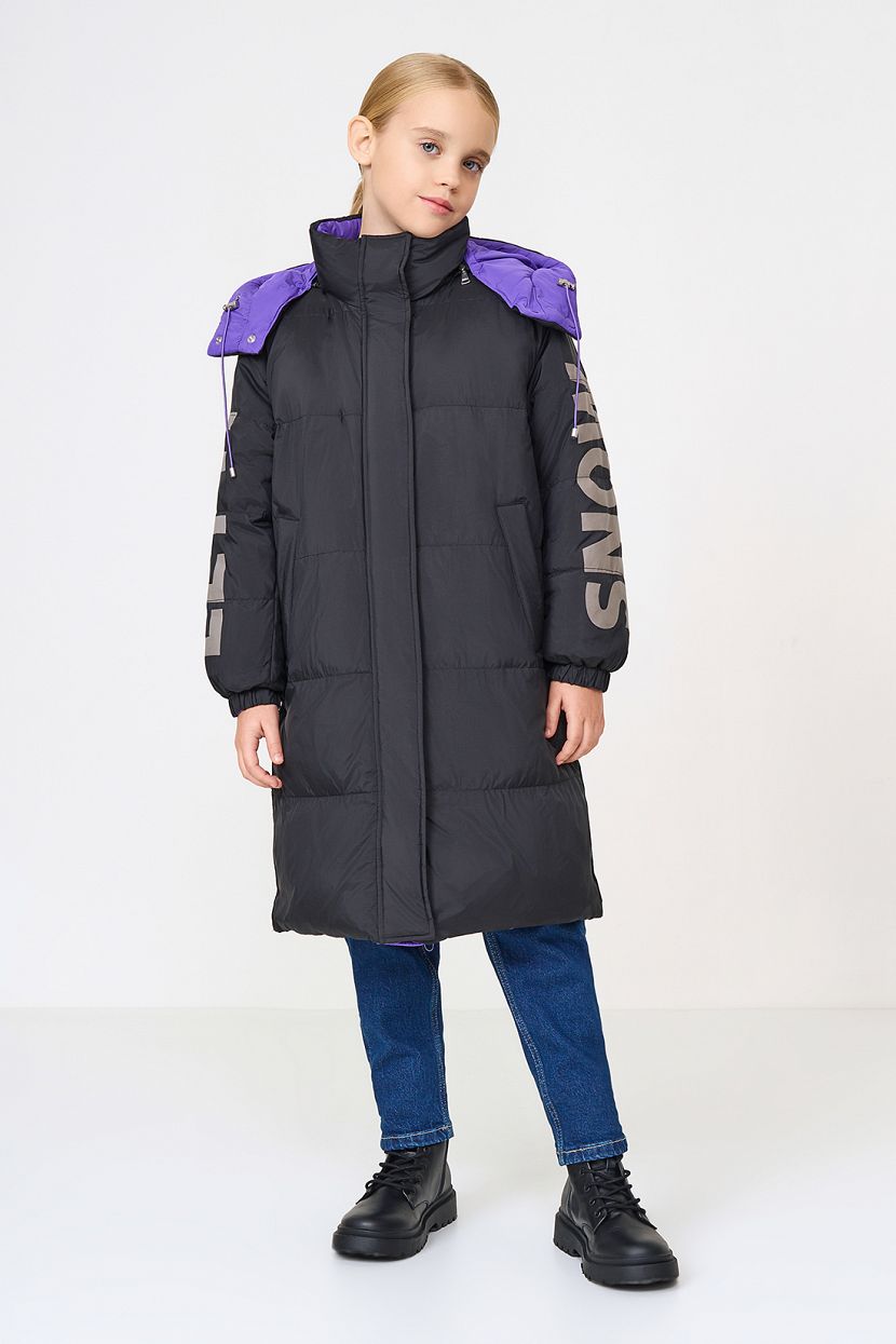 

Пуховик детский BAON BK0223510, BLACK-FIGS, 122, Черный, BK0223510