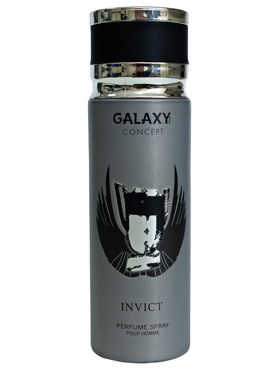 Дезодорант Galaxy Concept Invict парфюмированный мужской, 200 мл мужской парфюмированный дезодорант prive best for you intense 250 мл