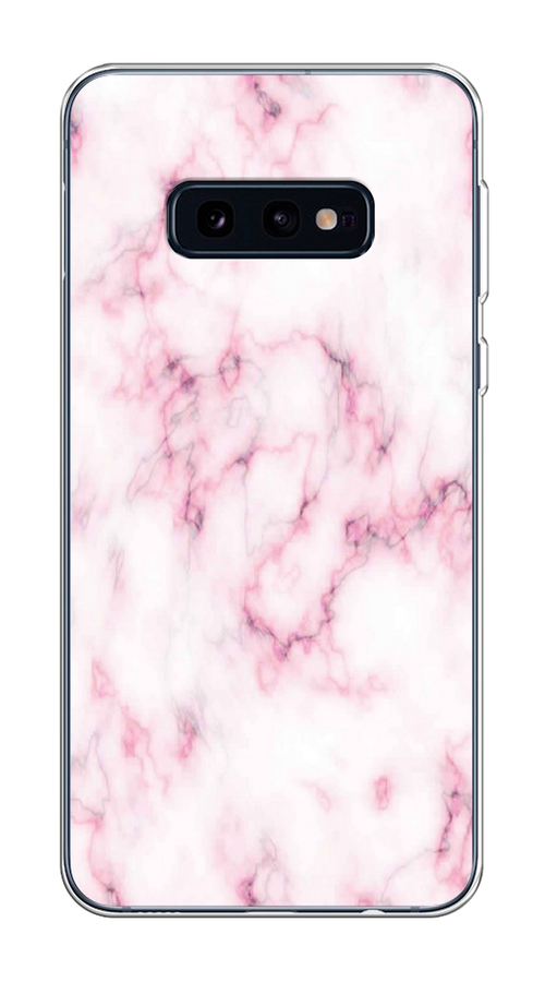 

Чехол на Samsung Galaxy S10E "Мрамор с розовым", Белый;розовый, 27250-1
