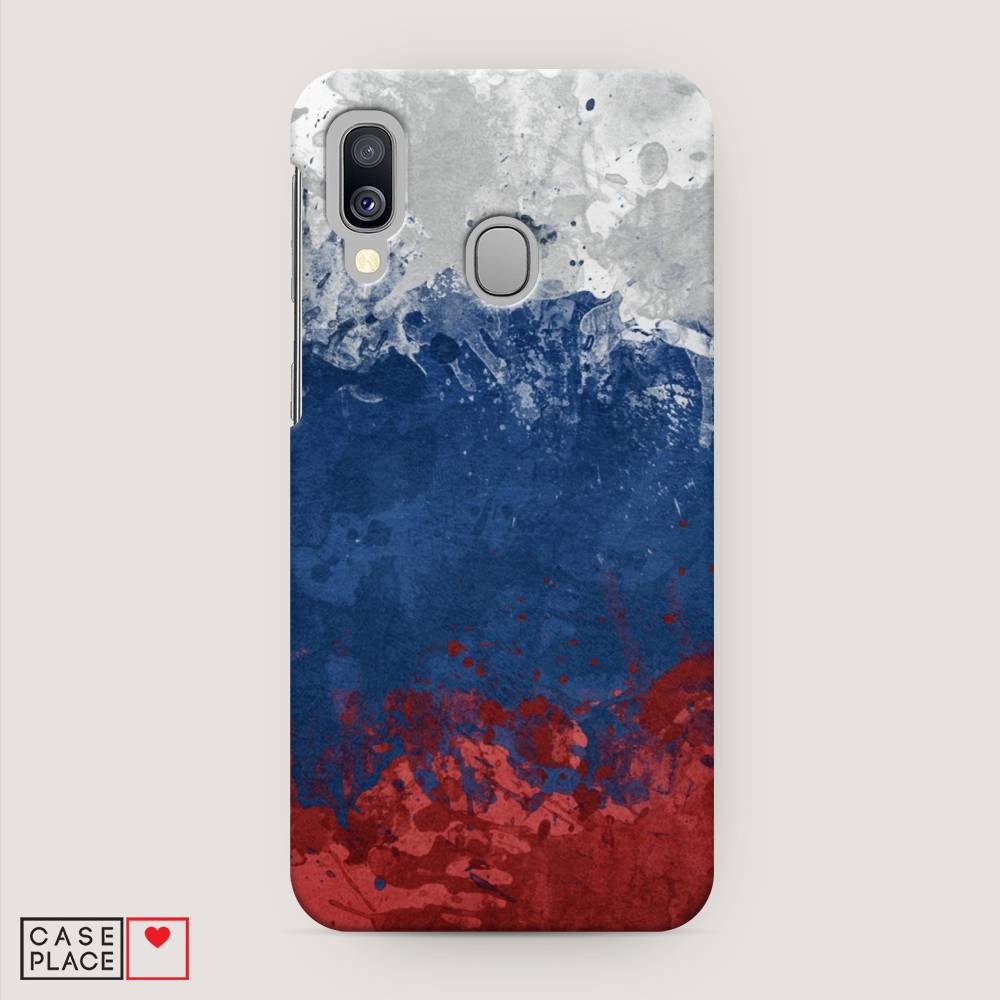 

Пластиковый чехол "Флаг России неровный" на Samsung Galaxy A40