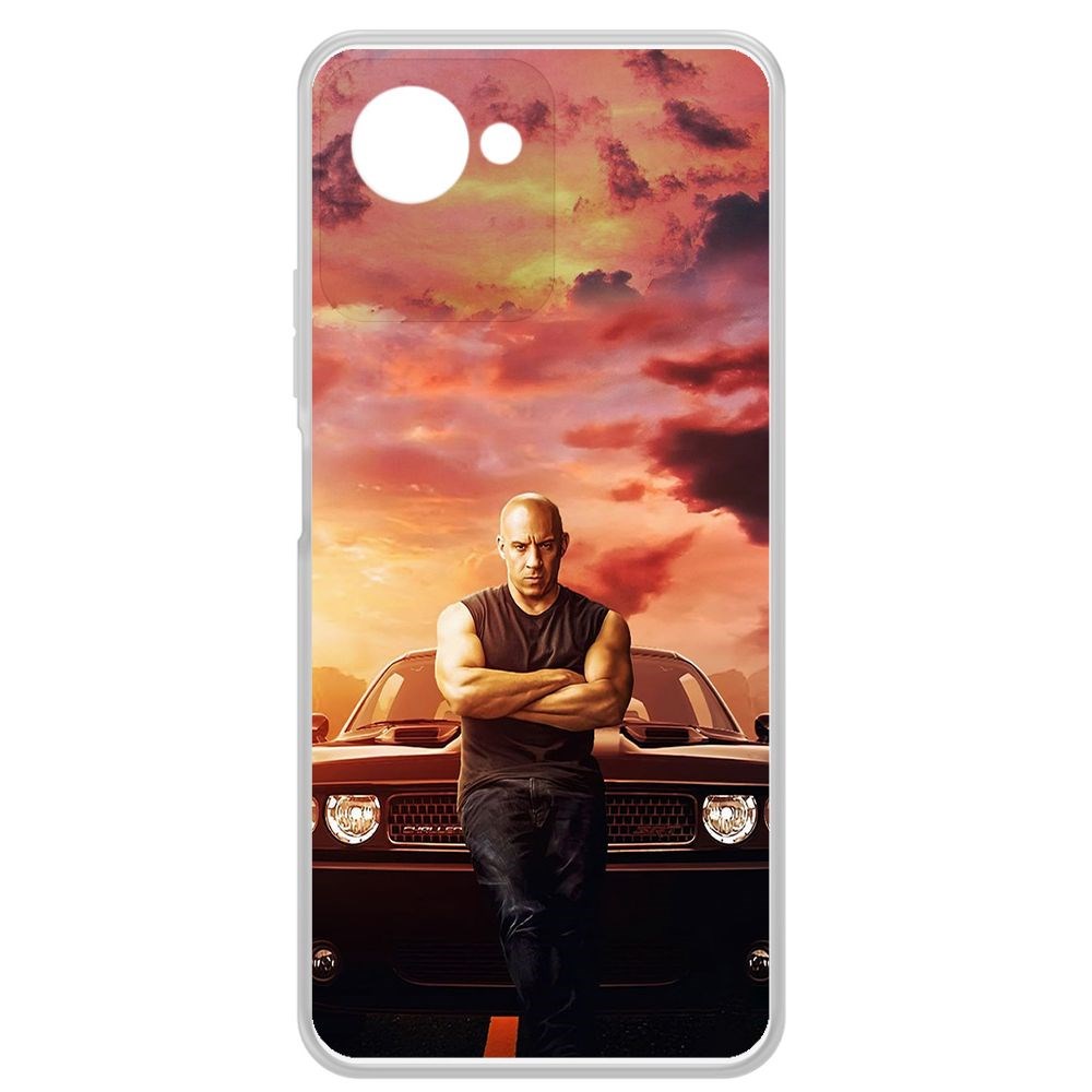 

Чехол-накладка Krutoff Clear Case Форсаж. Доминик Торетто для Realme C30s, Прозрачный