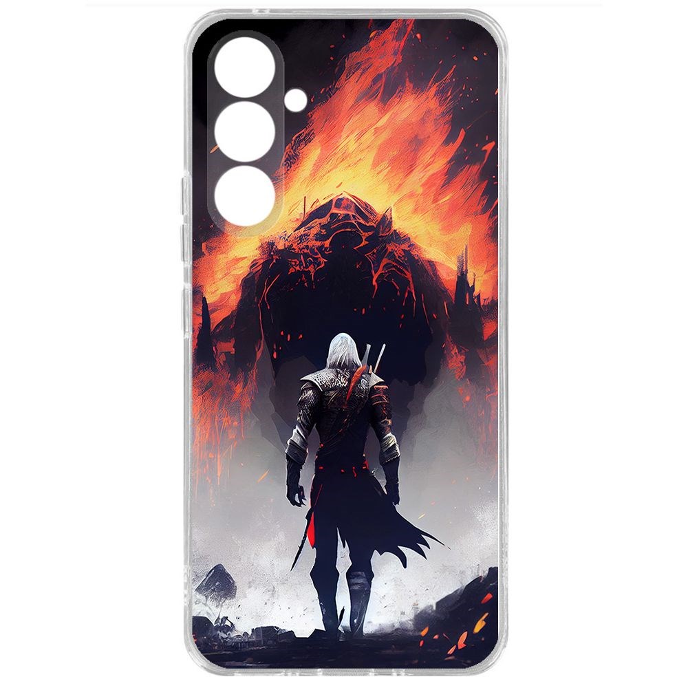 

Чехол-накладка Krutoff Clear Case Ведьмак. Геральт для Samsung Galaxy A54 5G (A546), Прозрачный