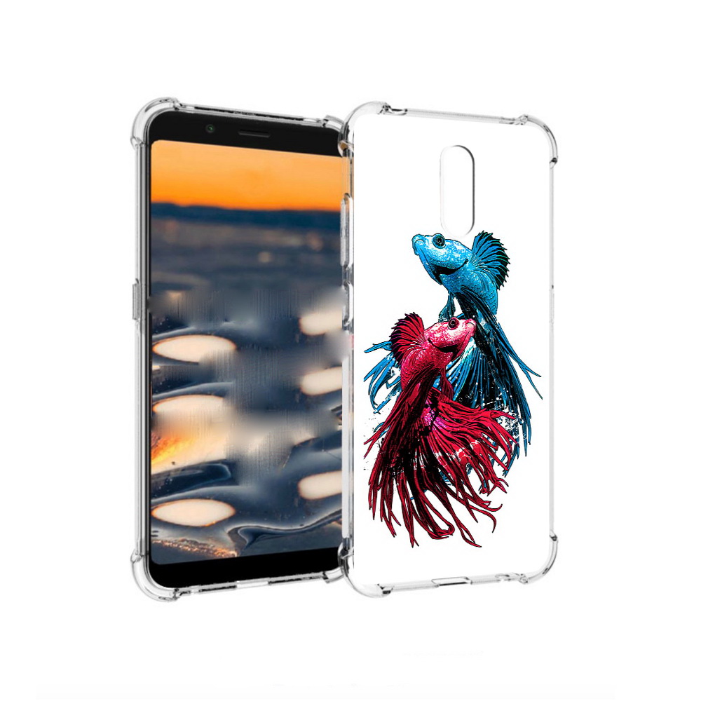 

Чехол MyPads Tocco для Nokia C2 рыбы петушки (PT227055.113.592), Прозрачный, Tocco